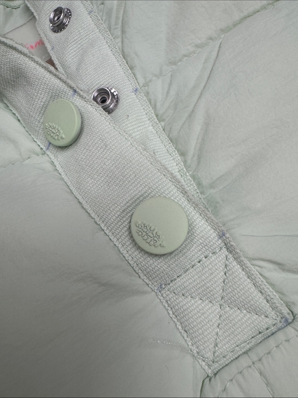 Free People Movement Light Green Quilted Hooded Pullover Jacket - Picture 5 of 6